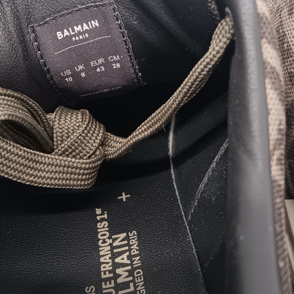 Balmain Men's Monogram Jacquard B-Court Low Top Sneakers - Picture 11 of 16
